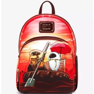 Loungefly Disney Pixar WALL-E with EVE Mini Backpack with matching wallet